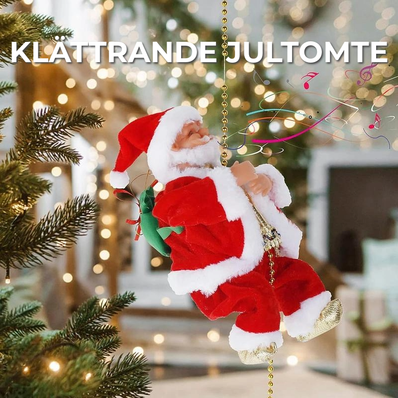 En klättrande Jultomte