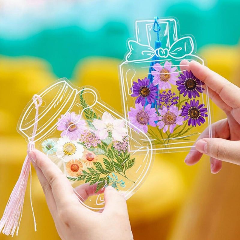 Bokmärke med blomblad| 40 Stycken