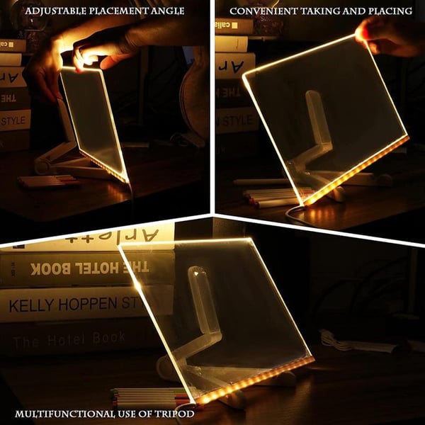 Kreativt teckningsbord med LED