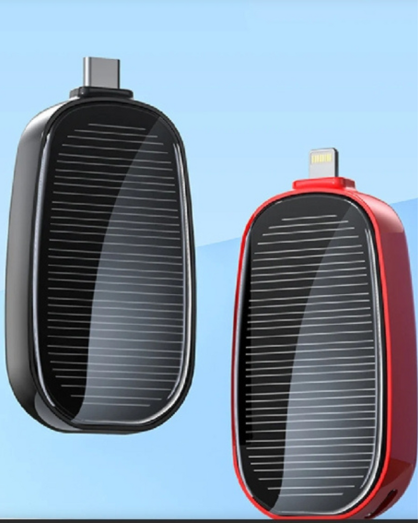 Mini Trådlös Powerbank | Solenergi