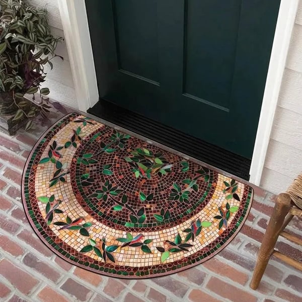 Boho Stil Halvmåne Dörrmatta – Halkfri & Mjuk