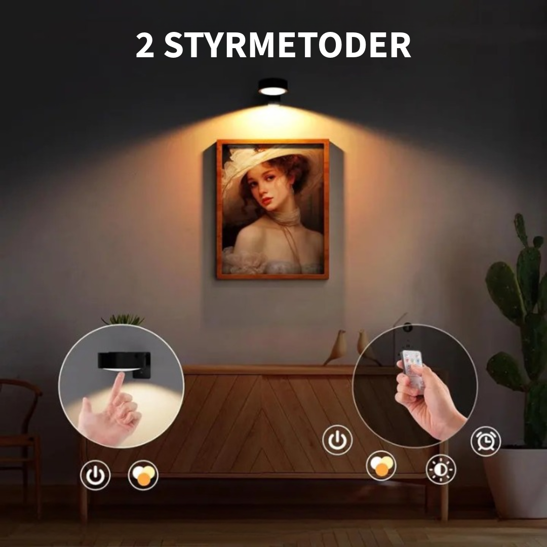 Magnetisk trådlös lampa
