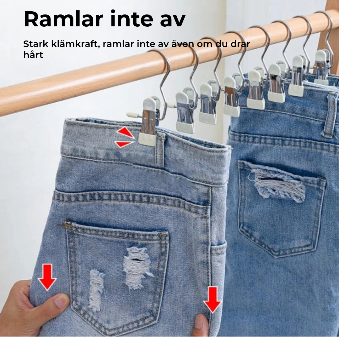 Smart platsbesparande klädhängare