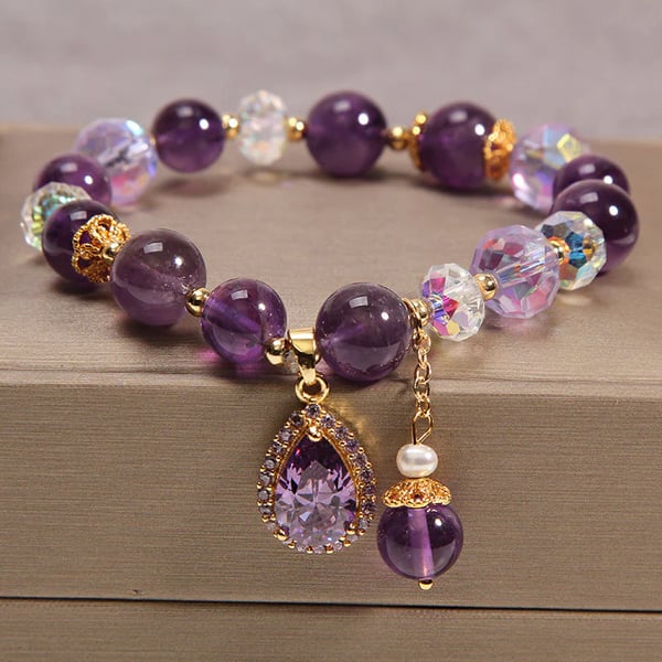 Amethyst Vattendroppe Armband