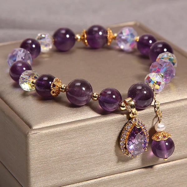 Amethyst Vattendroppe Armband