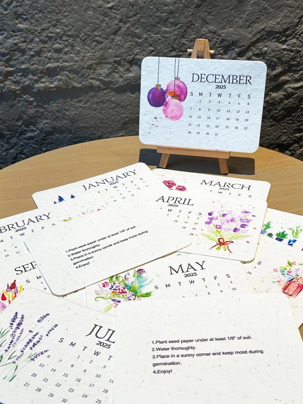 Planteringsbar Kalender 2025