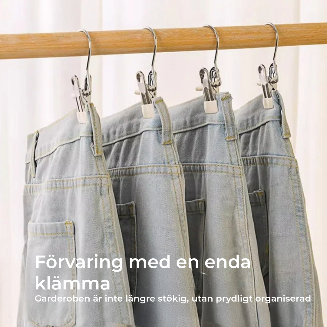 Smart platsbesparande klädhängare
