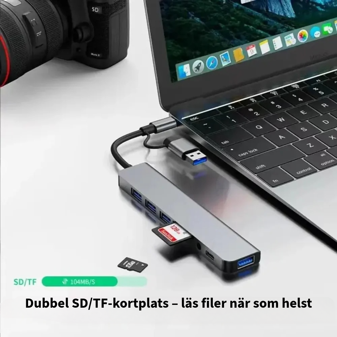 8-i-2 USB-hubb