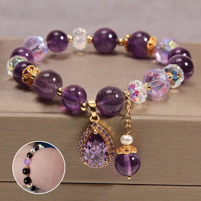 Amethyst Vattendroppe Armband