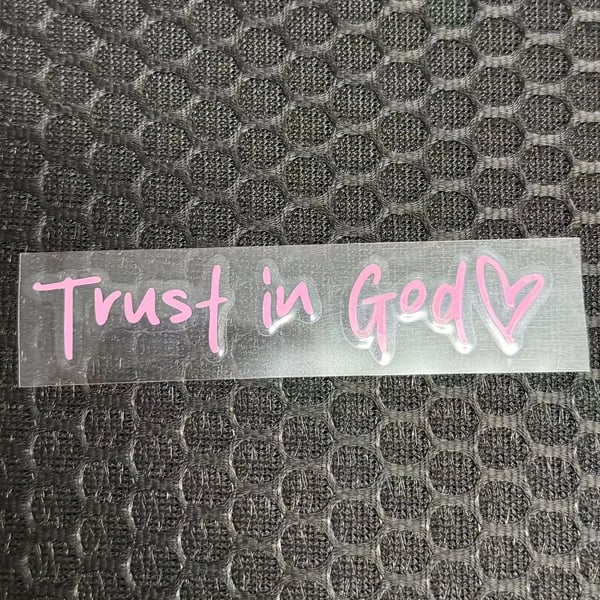 Trust in God Backspegeldekal