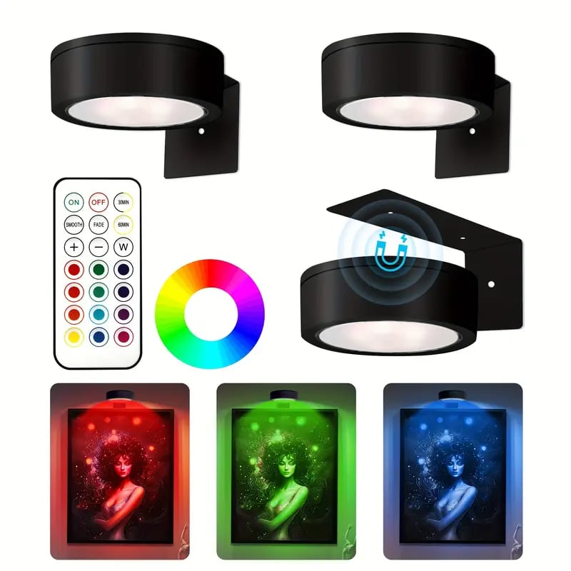 Magnetisk LED-belysning | 14 ljuslägen