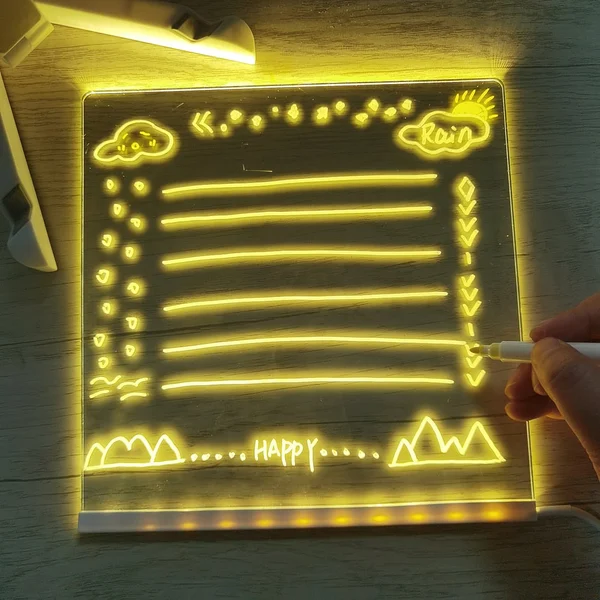 Kreativt teckningsbord med LED