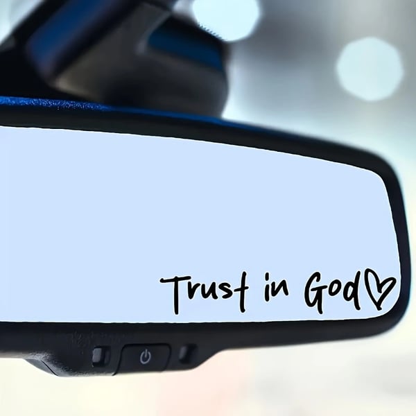 Trust in God Backspegeldekal