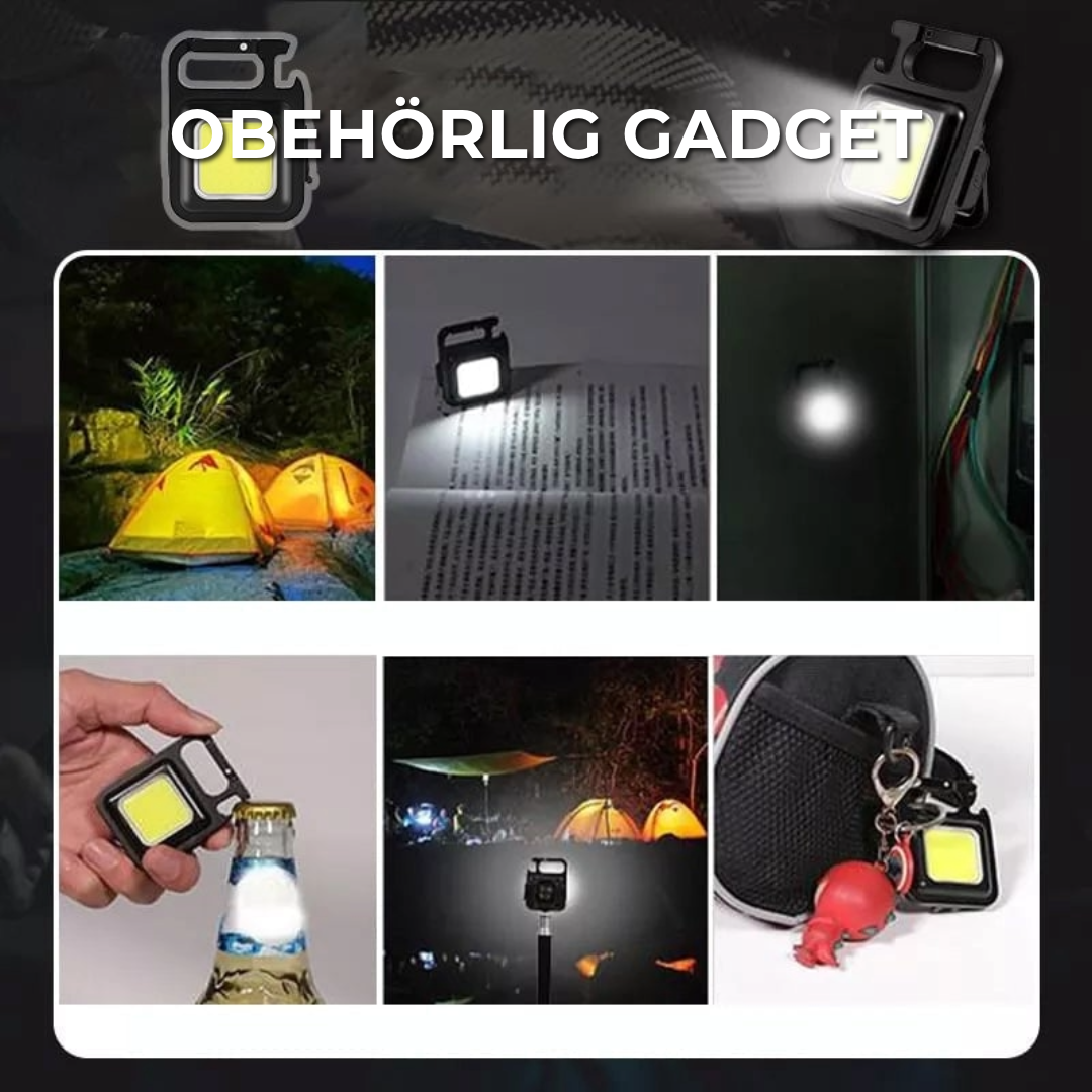 Professionell Mini Nyckelring Ficklampa