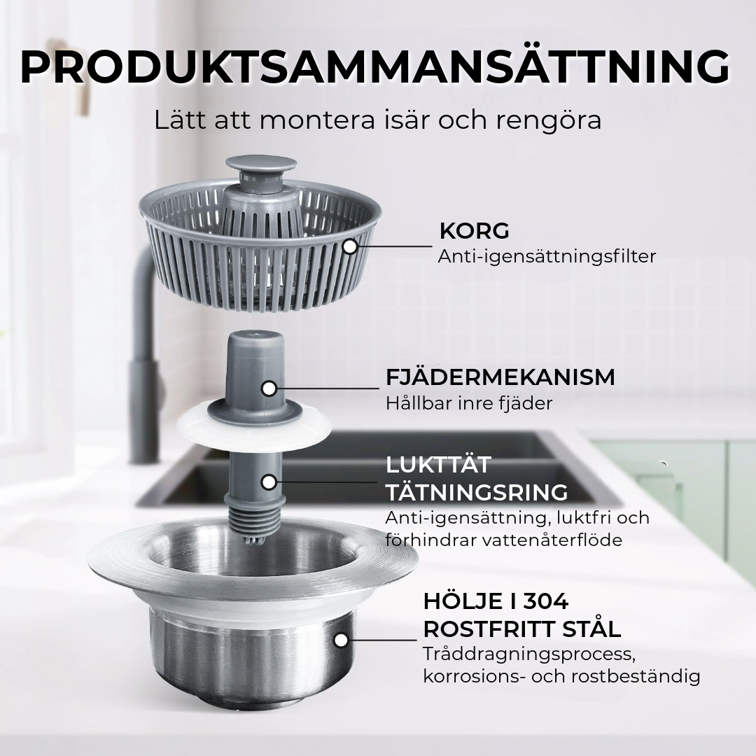 3-i-1 Diskbänksfilter