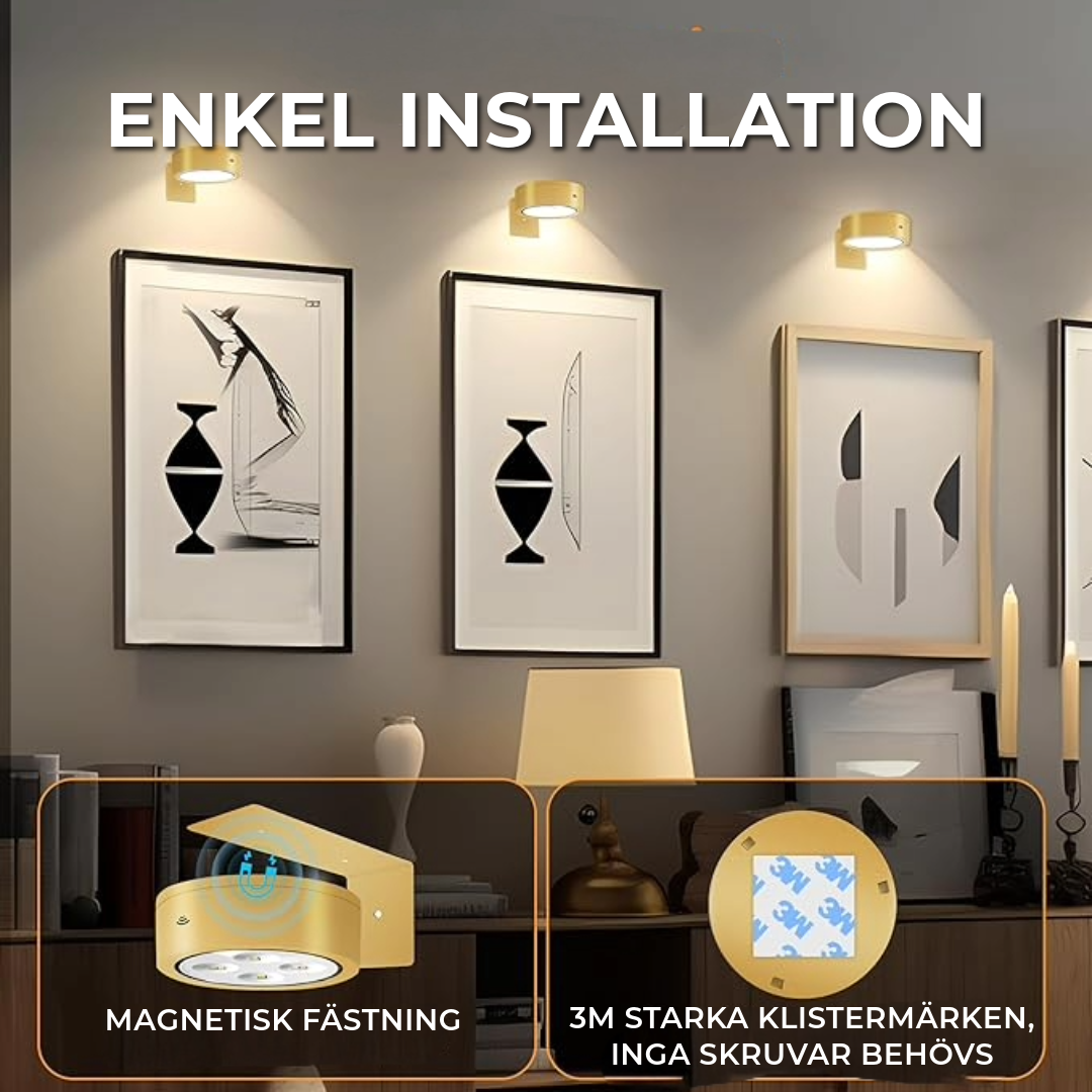 Magnetisk LED-belysning | 14 ljuslägen