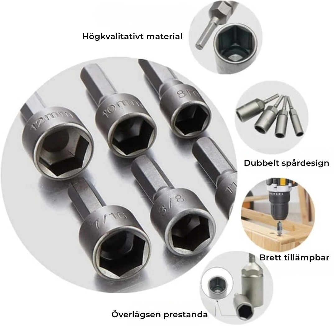 PowerNut™ | 14-delars set