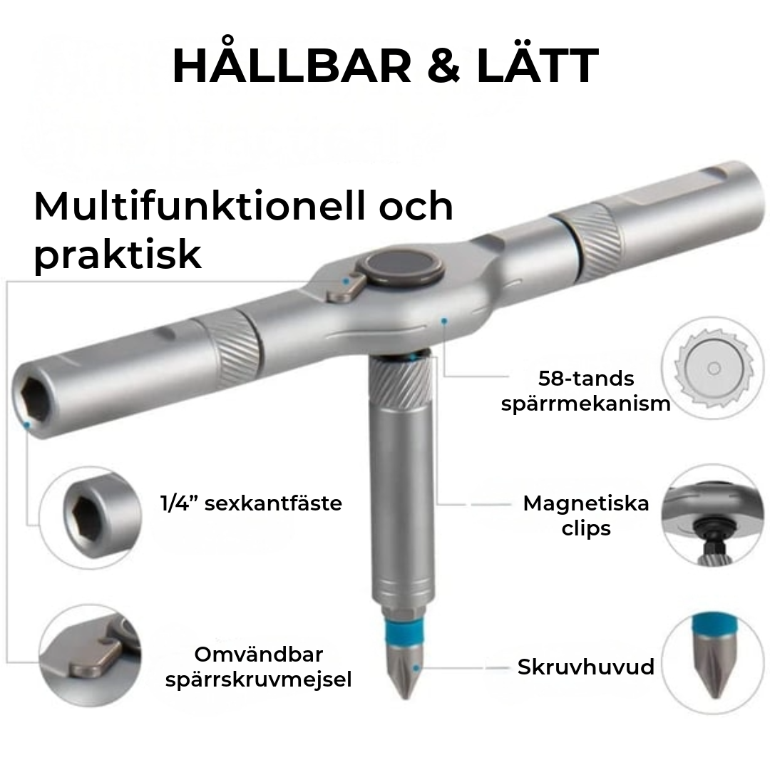 Professionell 24-i-1 Magnetisk Skruvmejselset