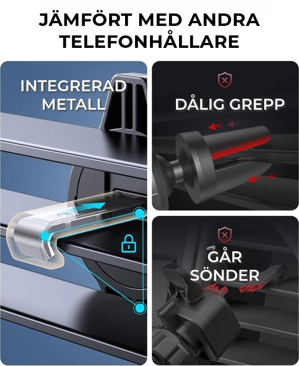 Lyxig mobilhållare