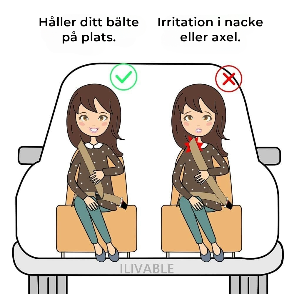 Lyxig bältesjusterare
