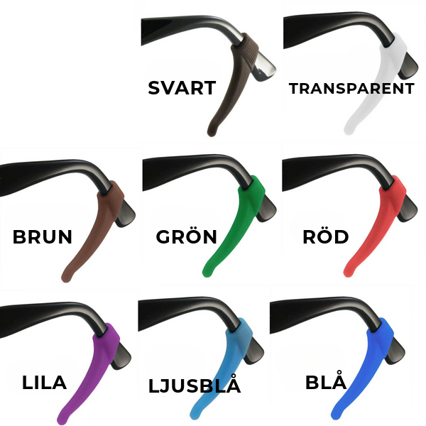 Halkfria glasögonhållare | 1 + 2 GRATIS