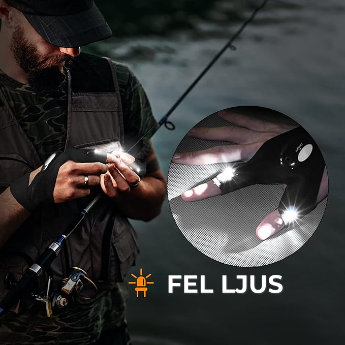 Handskar med LED-lampor
