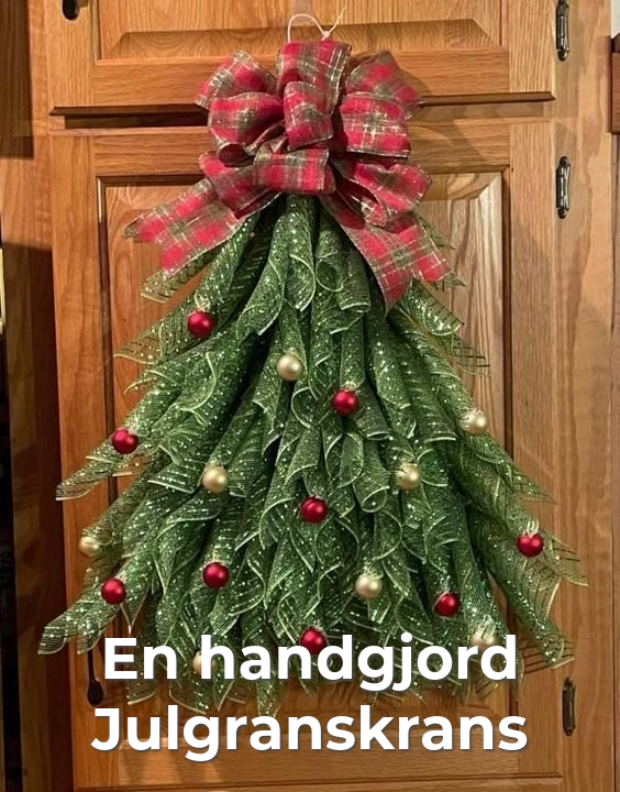 Handgjord julgranskrans