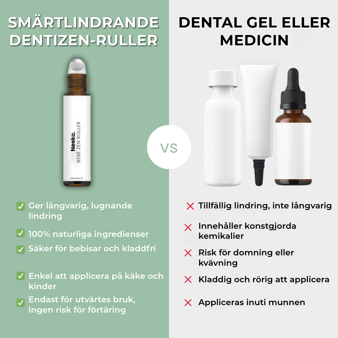 Smärtlindrande Dentizen-rulle