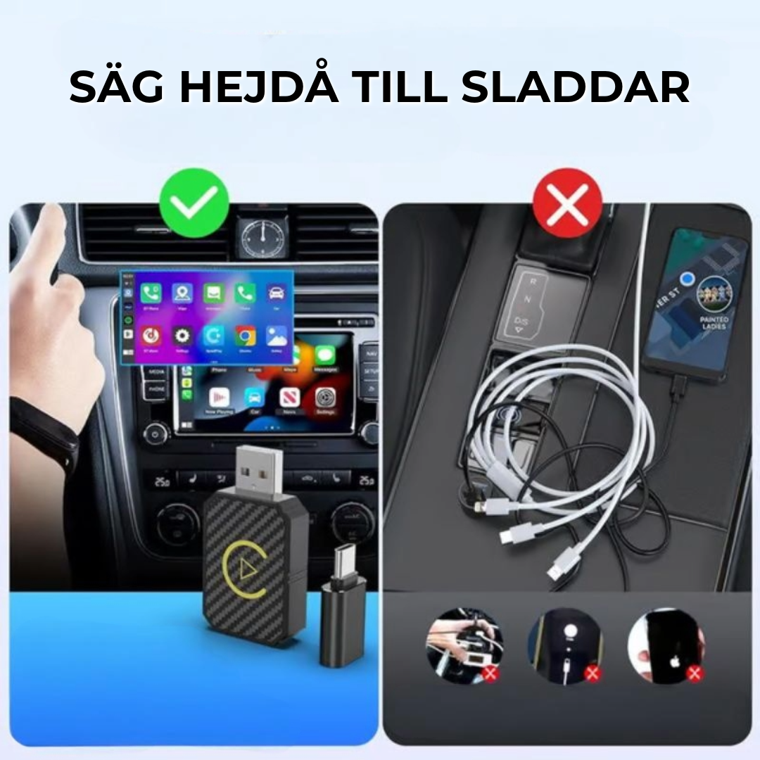 Mini Trådlös CarPlay-adapter