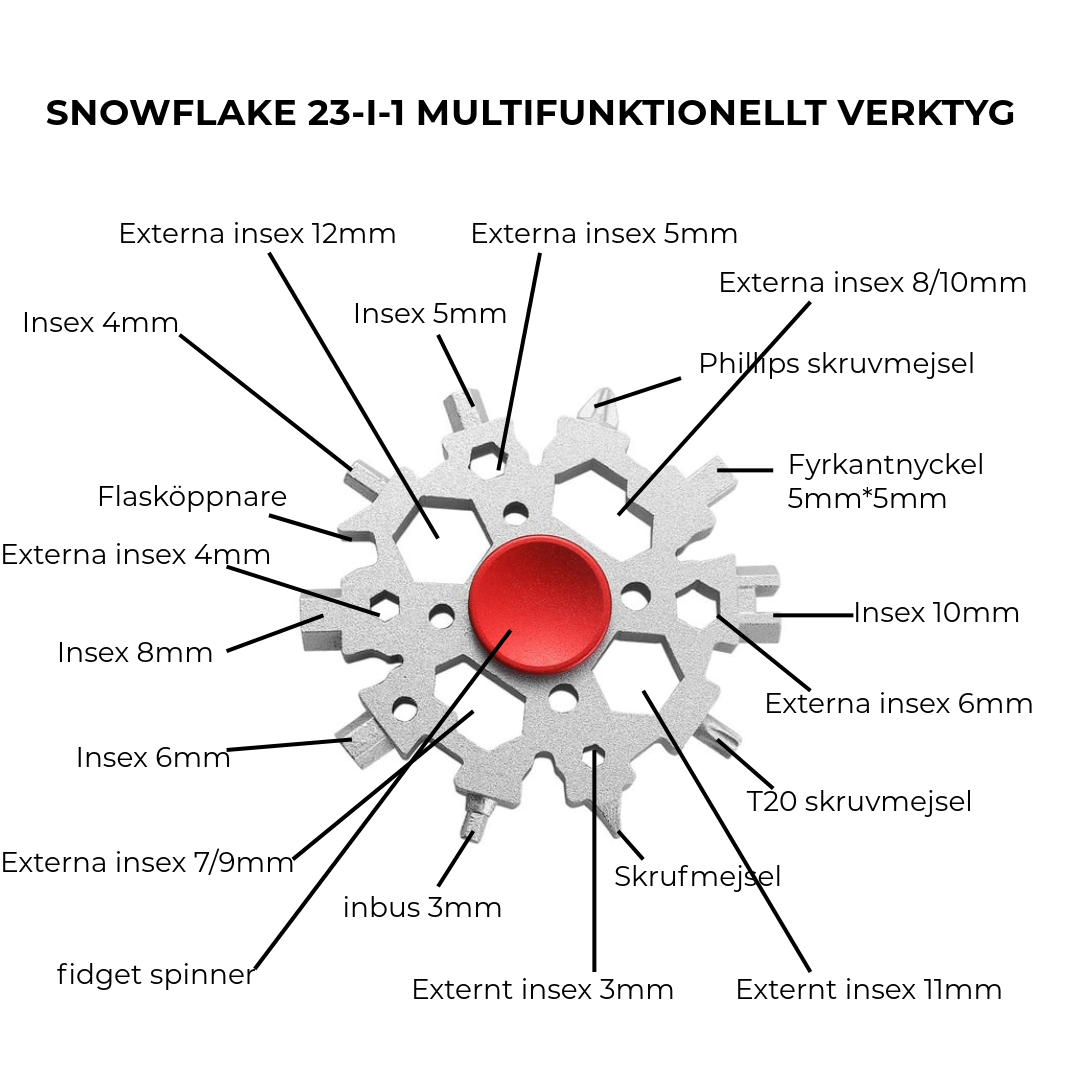 Snowflake 23-i-1 Multi-verktyg