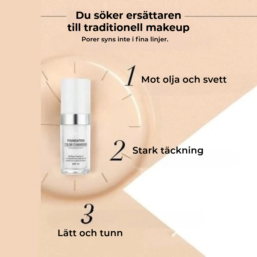 Smart färgförändrande foundation