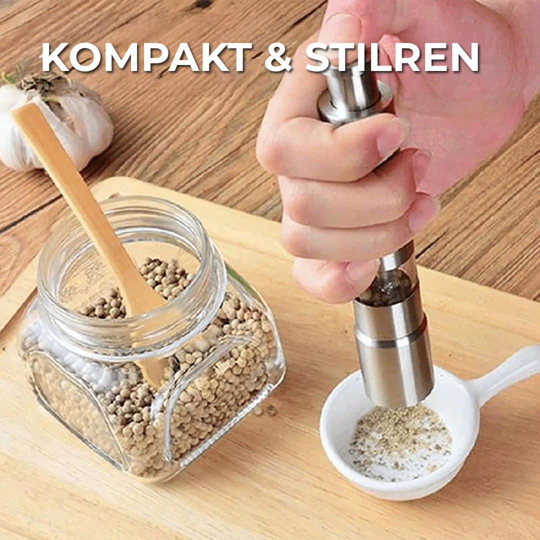Peppar- & saltset i rostfritt stål