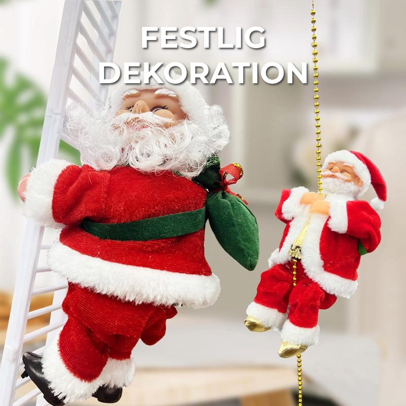 En klättrande Jultomte