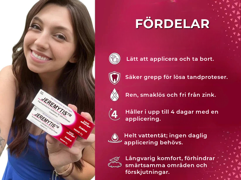 Professionell tandproteskräm