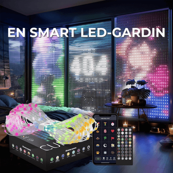 Häftig LED-gardin