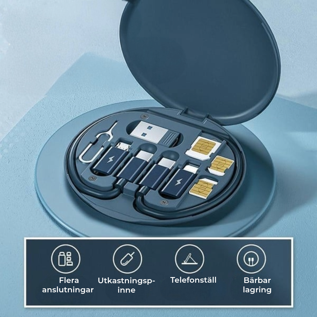Lyxig 9-i-1 Kabelbox