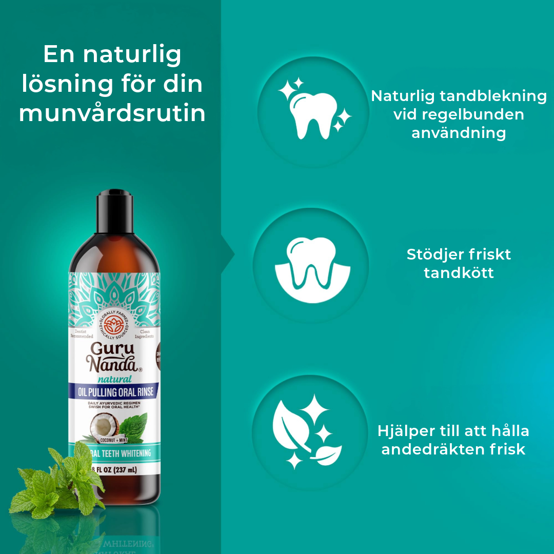Naturlig Blekande Munskölj + Tungscraper