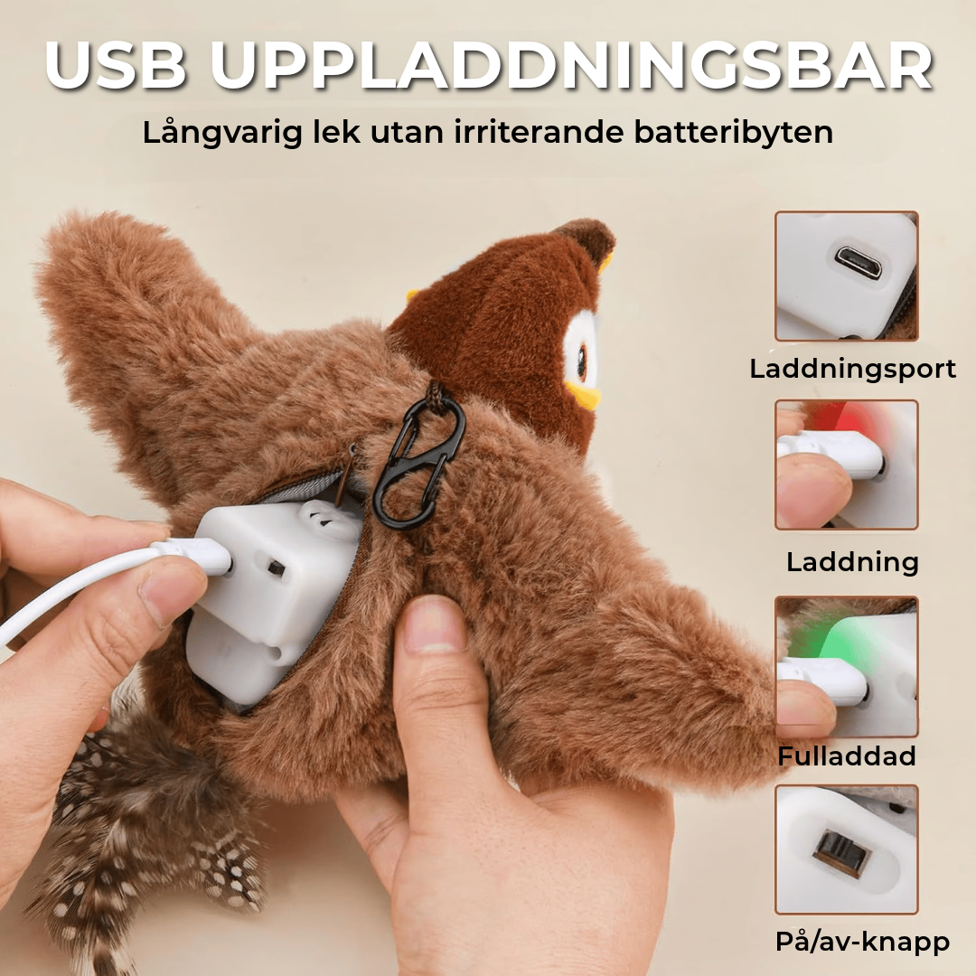 Interaktiv fågelleksak