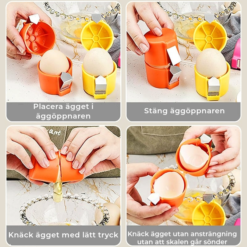 Effektiv äggöppnare