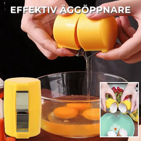 Effektiv äggöppnare
