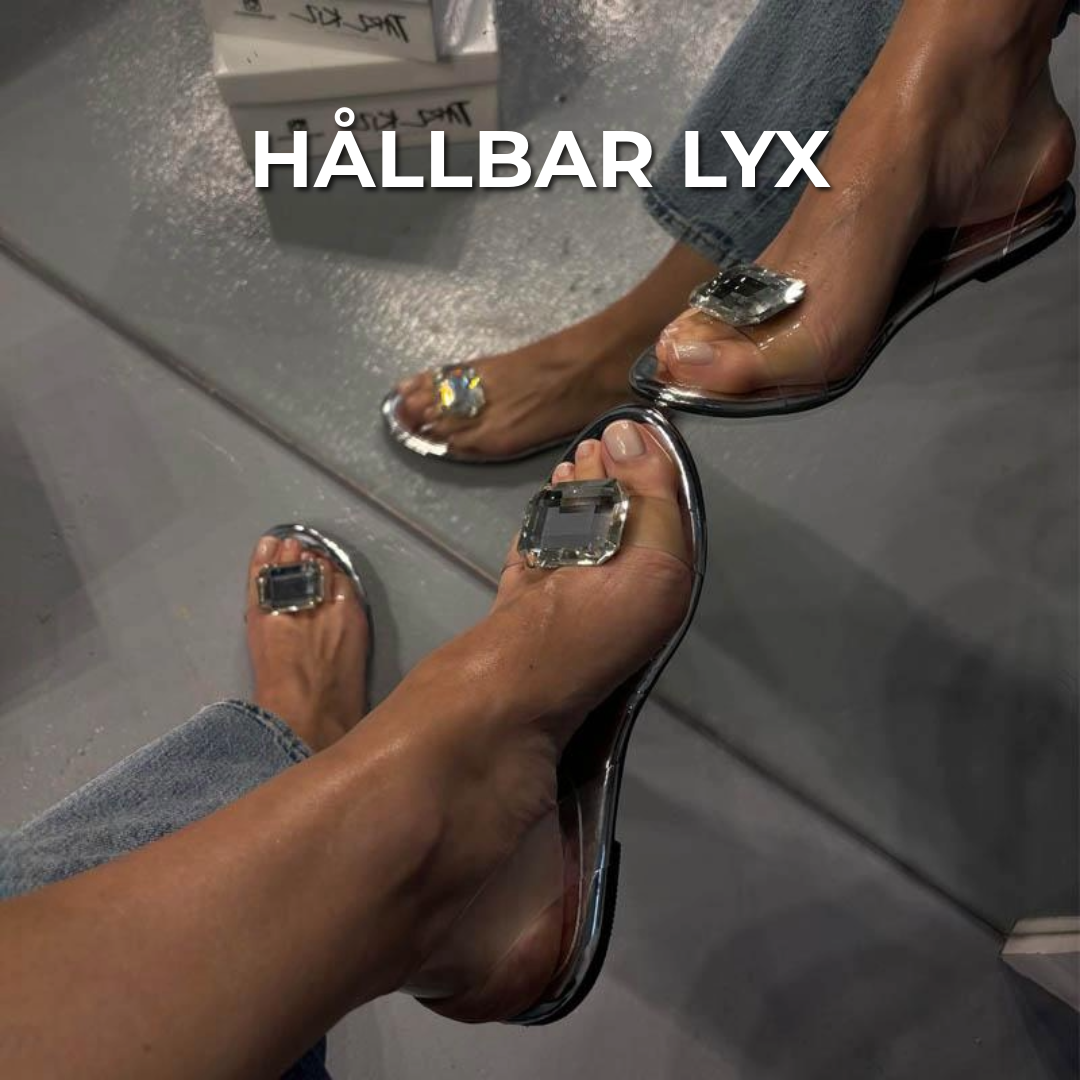 Lyxiga diamant sandaler