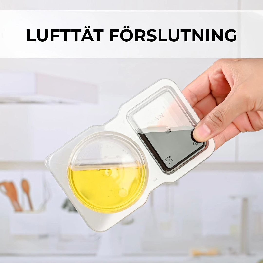 Förvaringsbehållare med dubbla fack