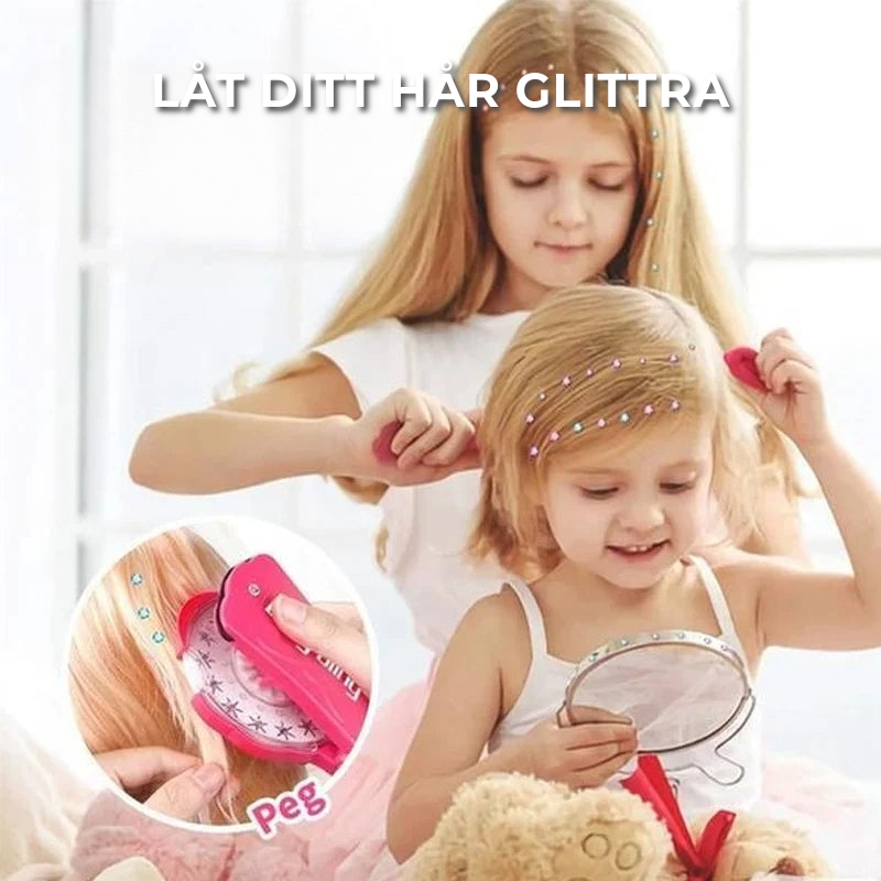 Diamanter för håret - 4 olika stilar
