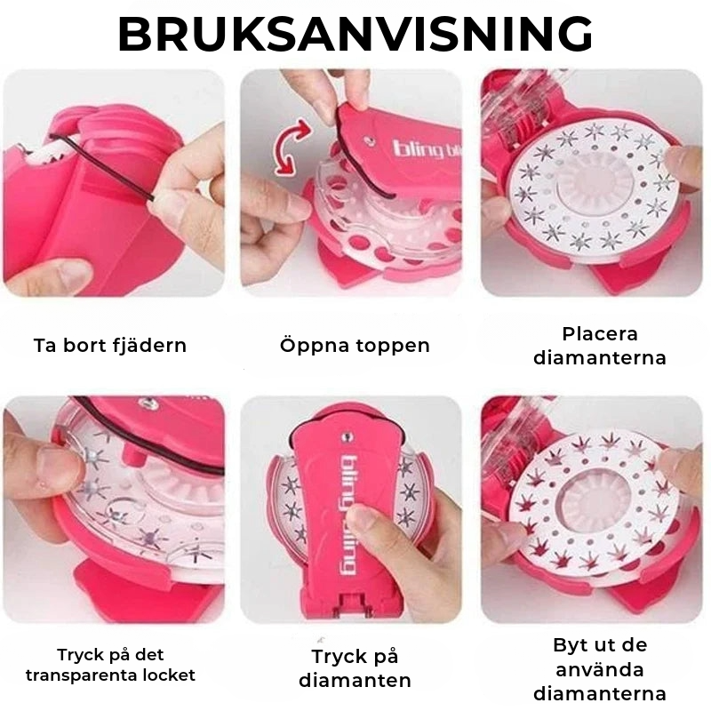 Diamanter för håret - 4 olika stilar