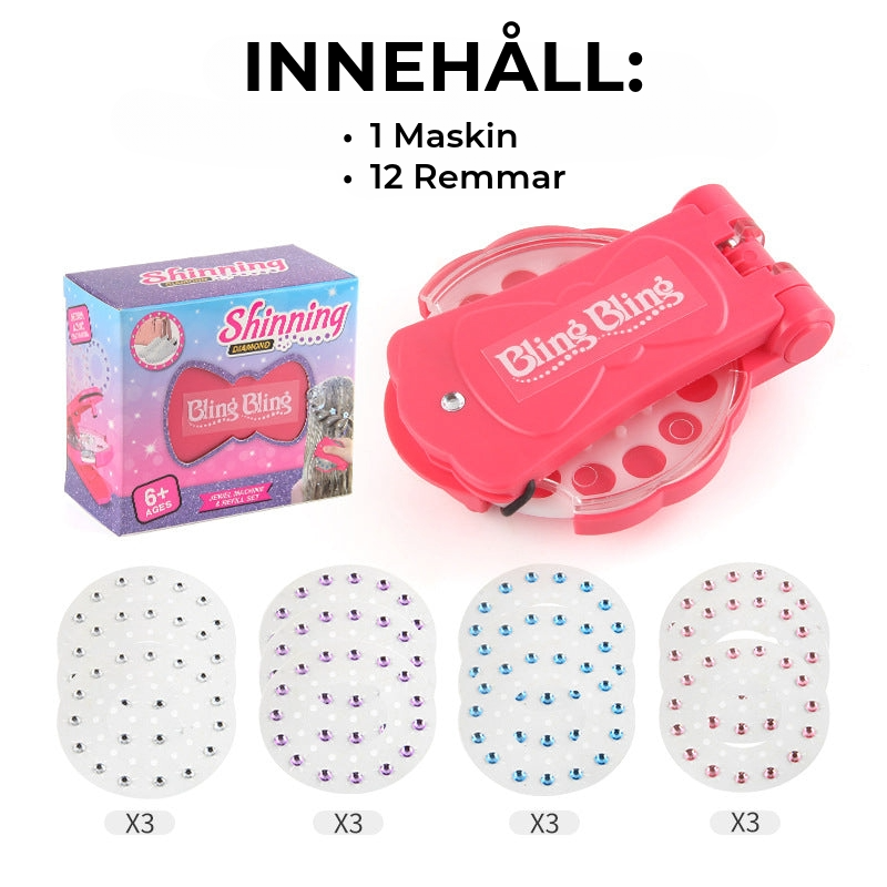 Diamanter för håret - 4 olika stilar