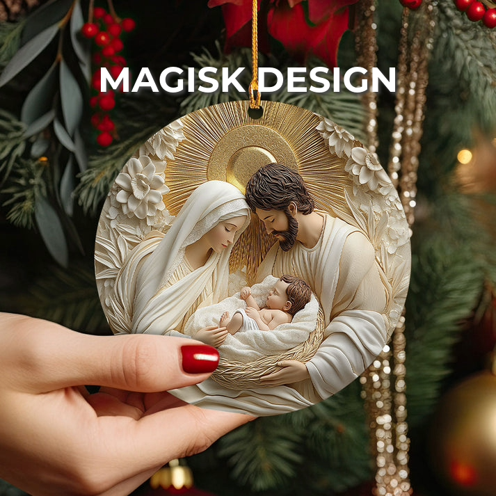 Heliga Familj Julprydnad