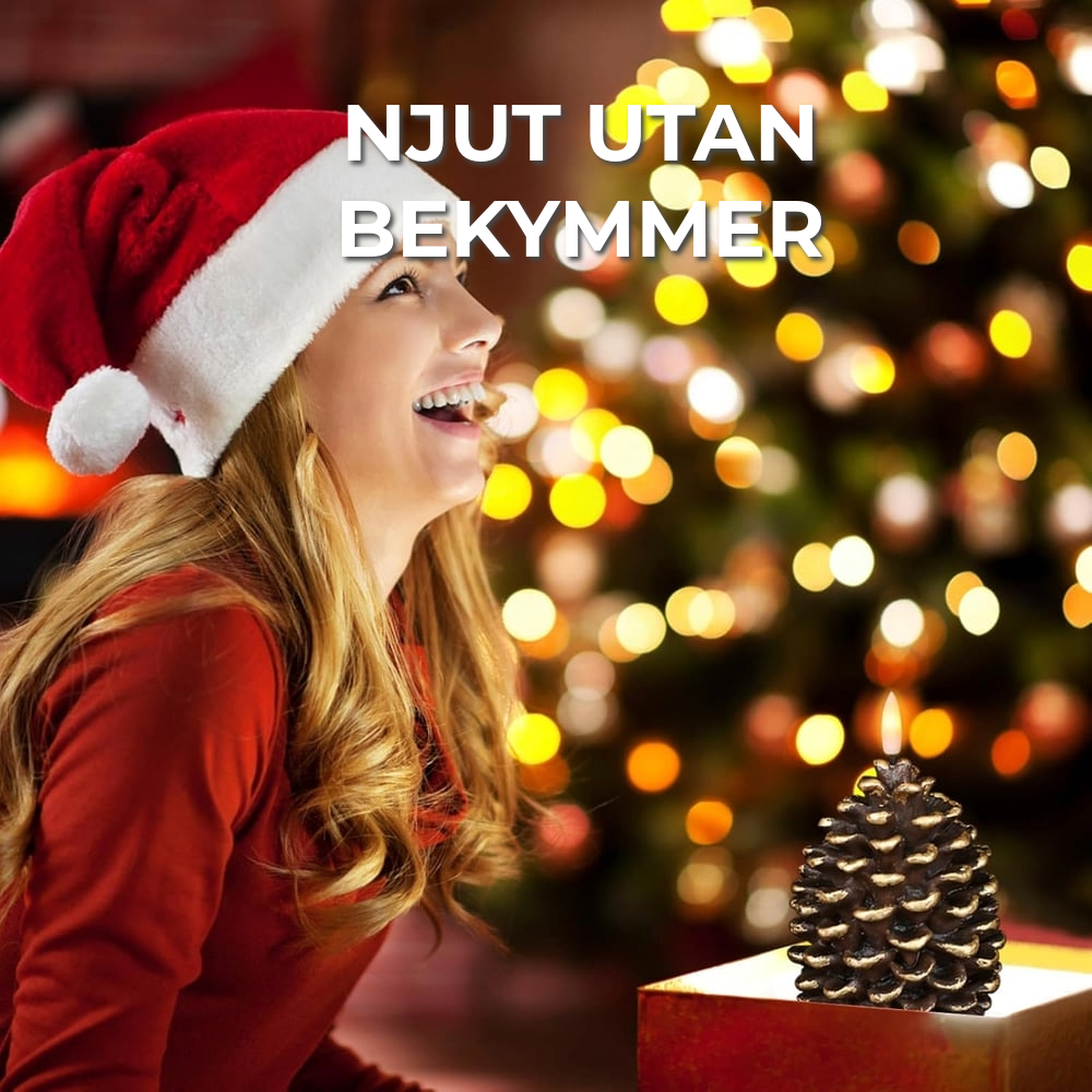 Tallkottar med LED-ljus