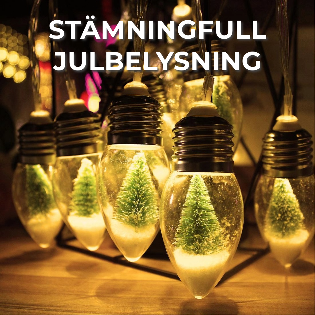 Stämningsfull julbelysning
