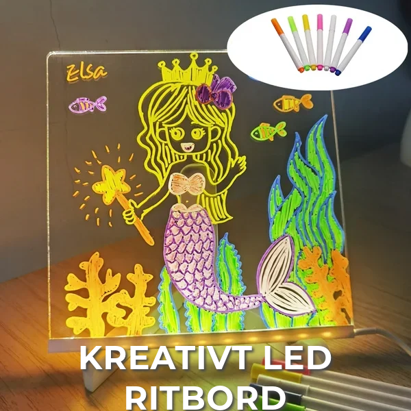 Kreativt teckningsbord med LED