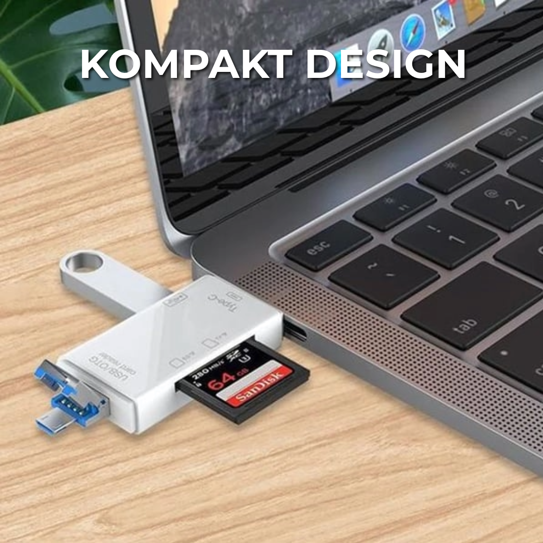 6-i-1 Multifunktionell Kortläsare